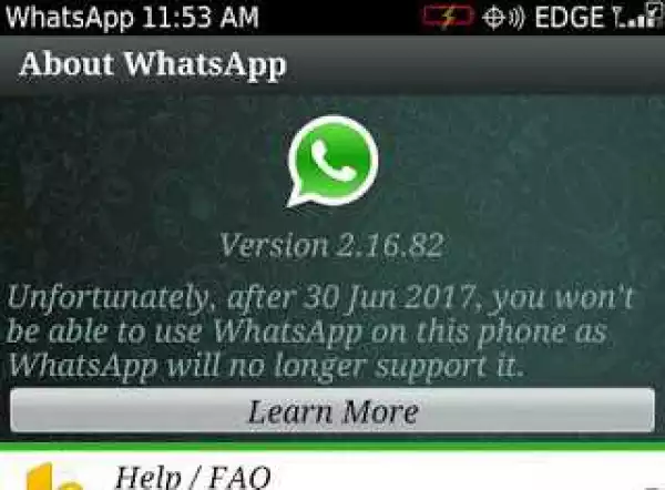 New Way To Make Your WhatsApp Work Again On Your Blackberry